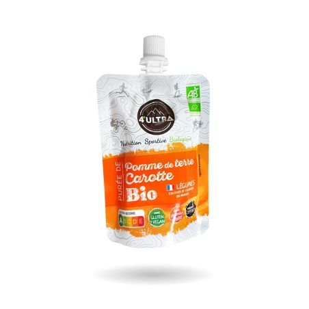 Ekologiczne słone puree energetyczne 4ultra - Ziemniak, marchew