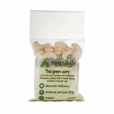 Rijst met groene Thaise curry