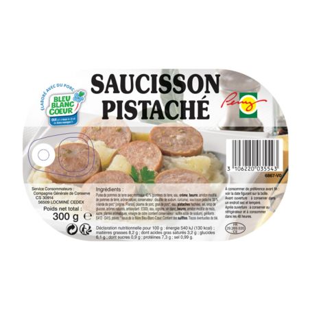 Kartoffelpüree mit Pistazienwurst