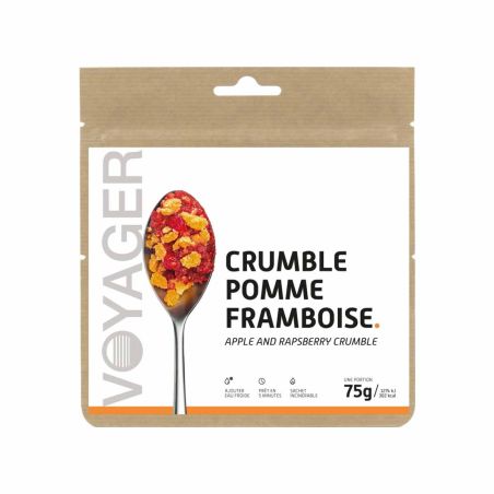 Apfel-Himbeer-Crumble
