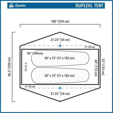 Tente de randonnée Zpacks Duplex Classic - 2 personnes
