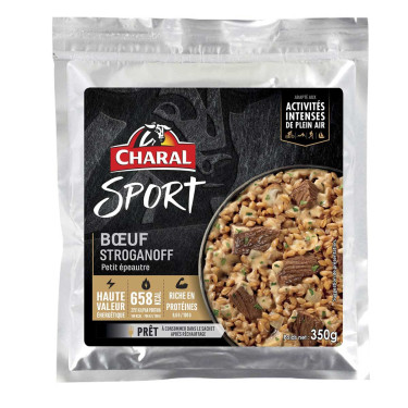 Rundvlees stroganoff spelt