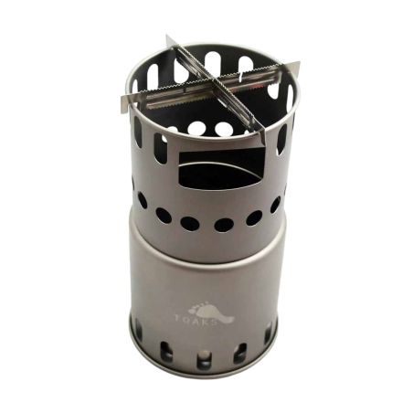 Pot support for Toaks wood stove