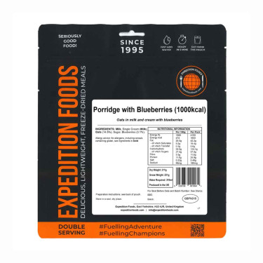 Porridge mit Heidelbeeren - Doppelportion