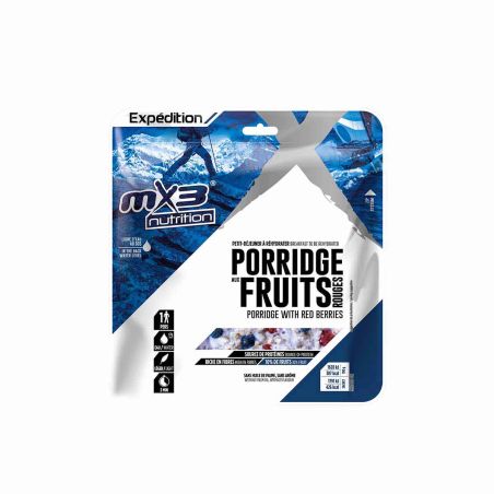 Porridge mit roten Beeren