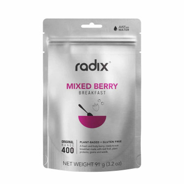 Gepuffter Reis mit Beeren