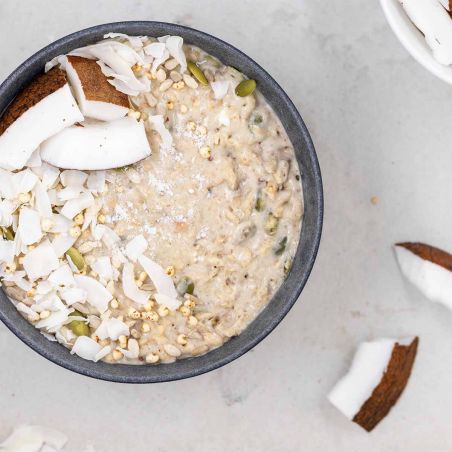 Gepuffter Reis mit Kokosnuss - Große Portion