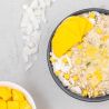 Gepuffter Reis mit Mango