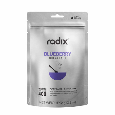 Puffed rice with blueberry