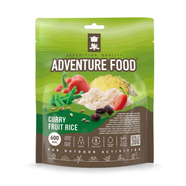 Arroz al curry con frutas
