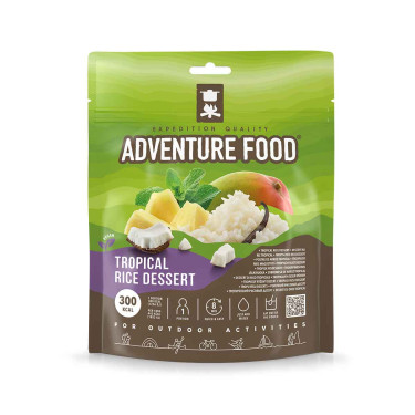 Rijstpudding met tropisch fruit