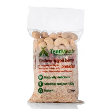 Ontbijt met cashewnoten en gojibessen