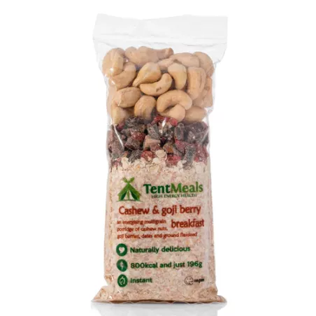 Ontbijt met cashewnoten en gojibessen - Groot formaat