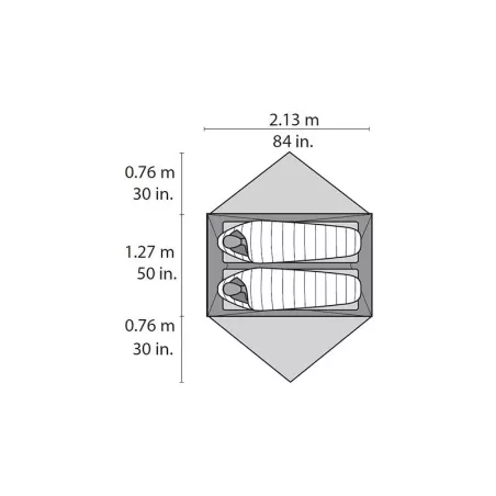 Tente de randonnée MSR Hubba NX - 1 personne