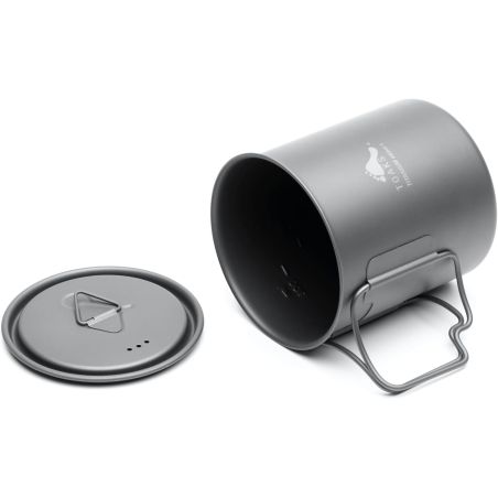 Pentola in titanio Toaks Ultralight con coperchio - 0,45 L