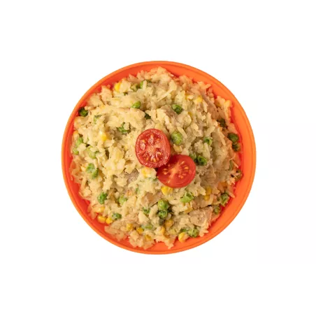 Reis mit Hähnchen und Gemüse