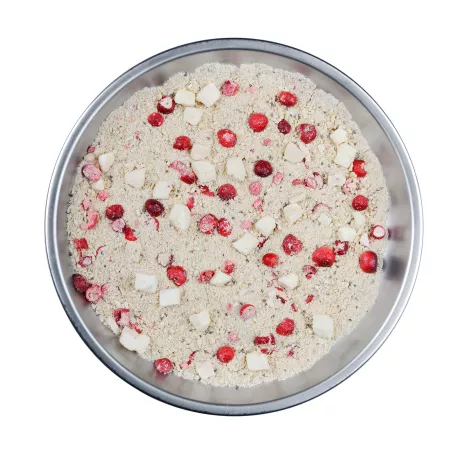 Papas de aveia com maçãs, arandos, canela e sementes de chia bio