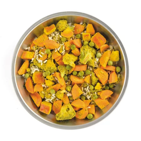 Grünes Brennnessel-Curry mit Reis