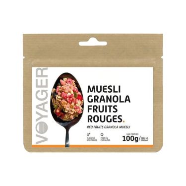 Müsli Granola mit roten Früchten