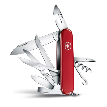 Victorinox Huntsman Swiss Army Knife - 15 Tools - Red