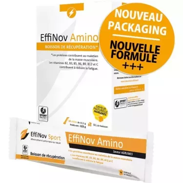 Effinov Amino - Bebida de recuperación Effinov x 10 sticks - Cítricos