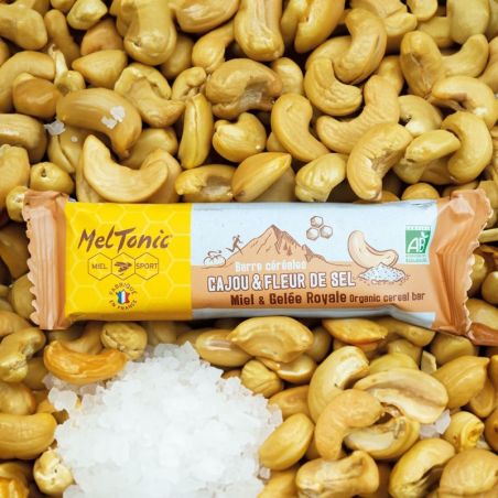 Organic cereal bar Meltonic - Cashew and Guérande sea salt