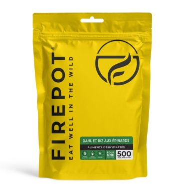 Dahl og ris med spinat