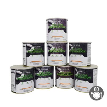 Pack sobrevivência 1 mês - 60 refeições - Armazenamento 25 anos