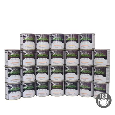 Pack Sobrevivência 3 meses - 180 refeições - Armazenamento 25 anos