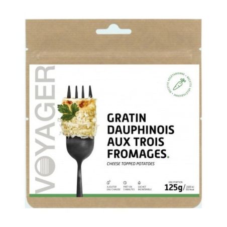 Dauphinois gratin with three cheeses