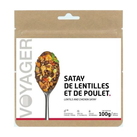 Satay-Linsen mit Hähnchen