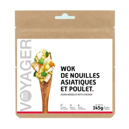 Asiatischer Nudelwok mit Hähnchen