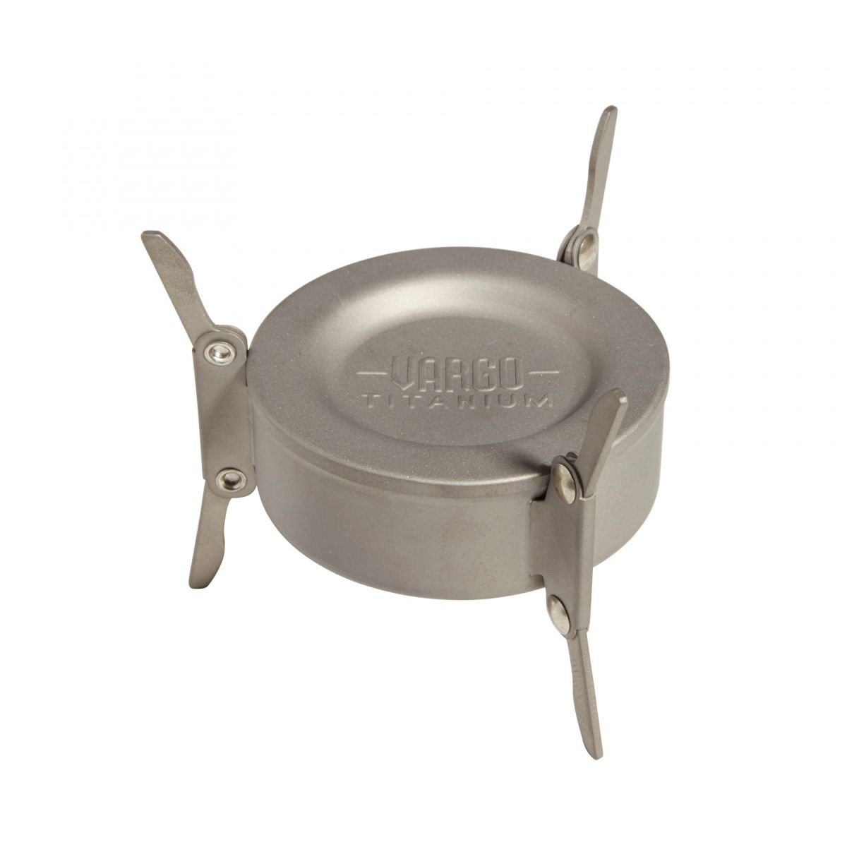 CWOQOCW Mini Réchaud Titane Type 2 - Support Croix Ultraléger 13g - Multi-Combustibles Bois/Alcool/Solide