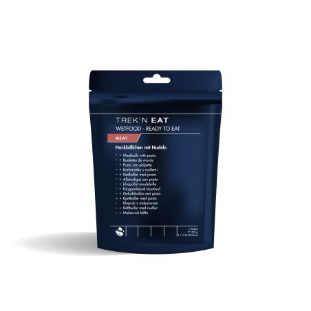 Polpette di carne, salsa di pomodoro e pasta