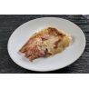 Knochenschinken mit Kartoffelgratin