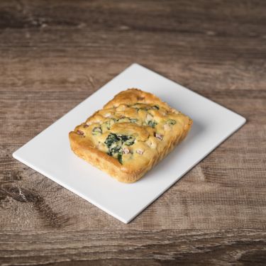 Cake met ham en spinazie