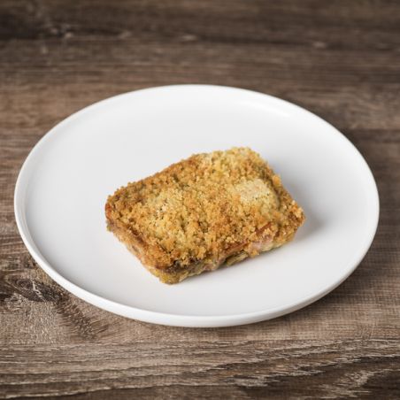 Crumble di salmone con porri e formaggio