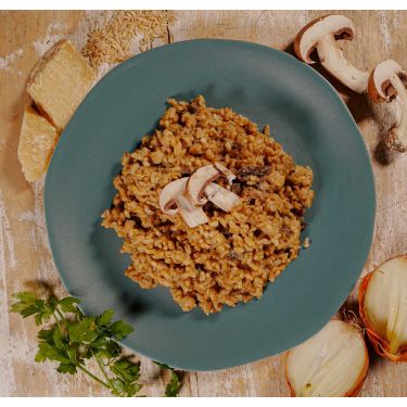 Risotto di riso integrale bio ai funghi