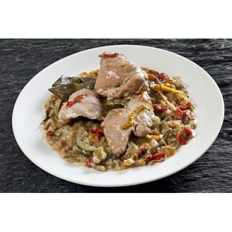 Poulet estragon et ses légumes