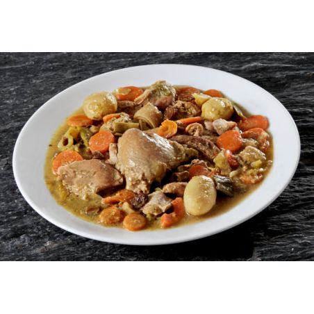 Poulet curry et ses légumes