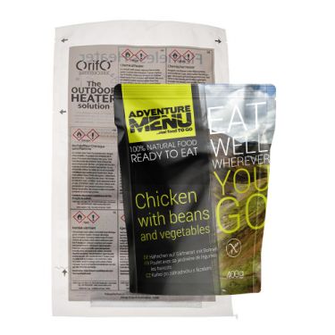 Frango tenro com jardineira de legumes - Auto-aquecível