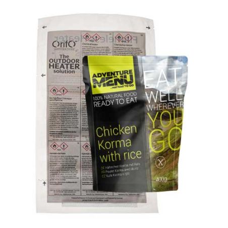 Hähnchen Korma mit Reis - Selbsterhitzend