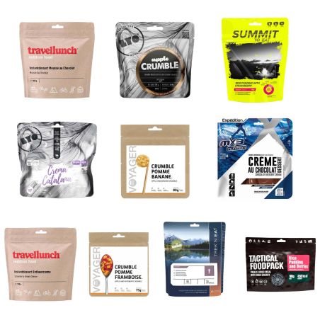 Selection - 10 best sellers - Freeze dried desserts