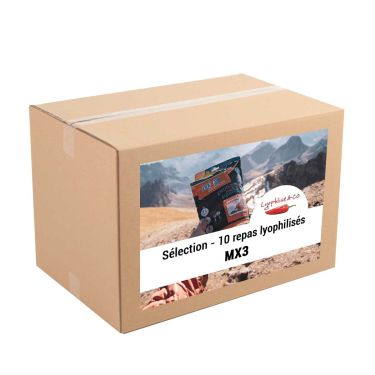 Selection - 10 freeze dried meals - MX3