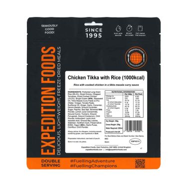 Tikka kylling med ris - Dobbelt portion