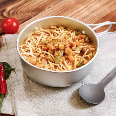 Fideos asiáticos con pollo