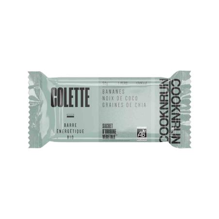 Barrita energética bio Colette - Plátanos, semillas de chía, coco