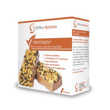 Effinov Proteinov Riegel x 5 - Schokolade Erdnuss