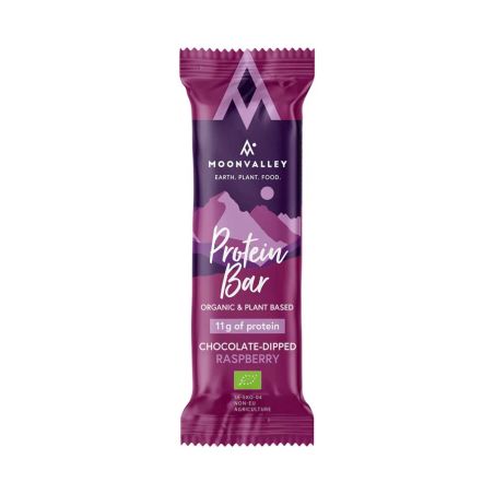 Bio-Proteinriegel Moonvalley - Himbeere mit Schokolade überzogen