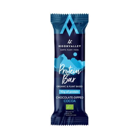 Bio-Proteinriegel Moonvalley - Kakao mit Schokolade überzogen
